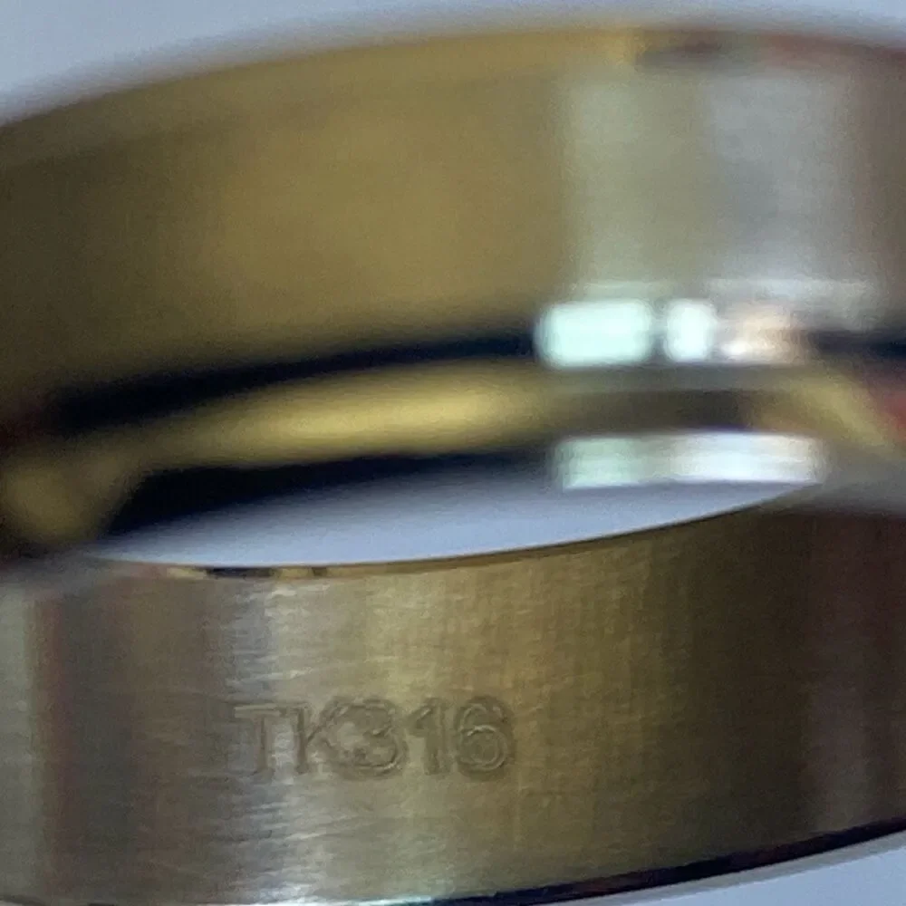 Men’s Spinner Ring Stainless Steel Silver w/ CZ Fidget Band Size 10